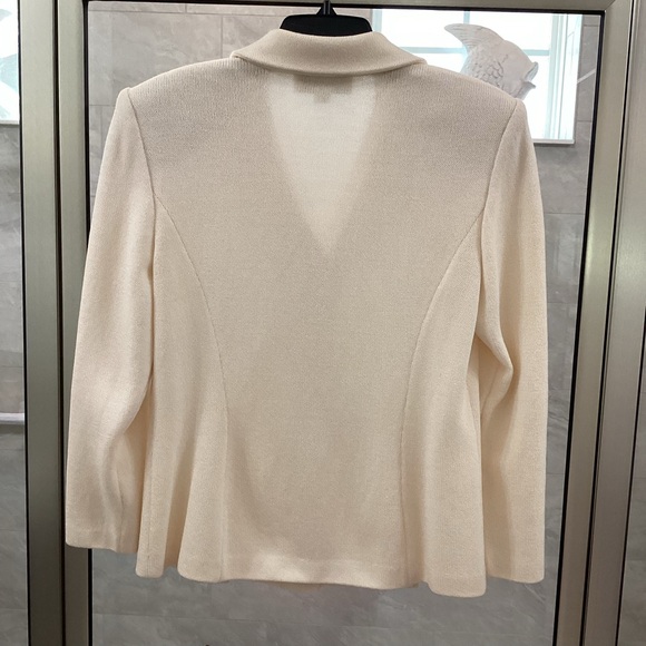 St. John Evening by Marie Gray Cream Evening Blazer - Picture 6 of 11